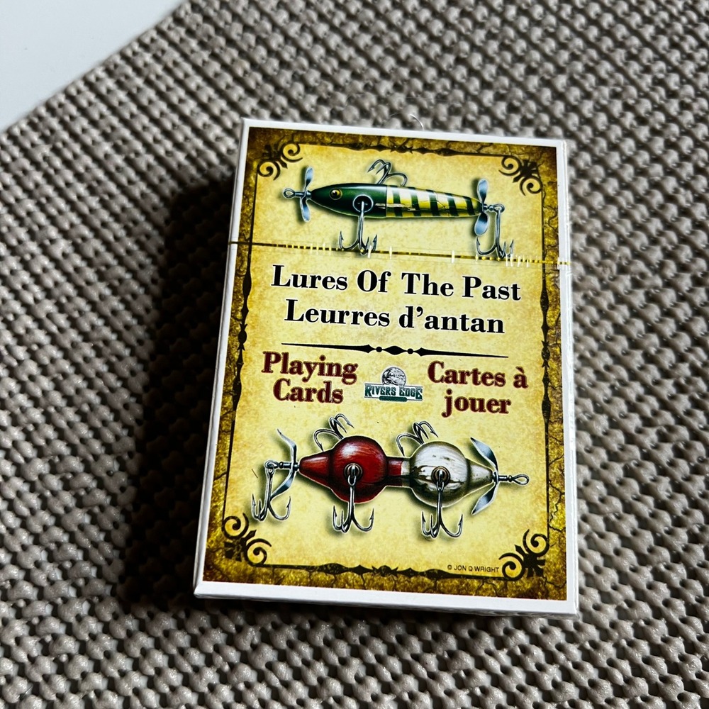 Rivers Edge Lures of the Past Playing Cards Antique Fishing Lures Deck 1550 NEW